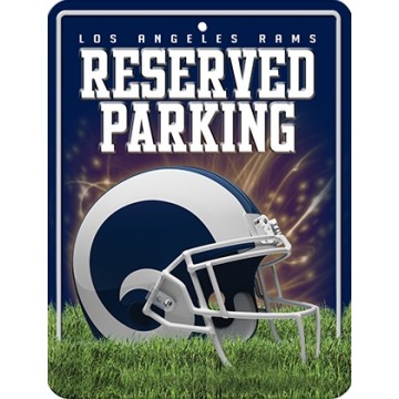 Los Angeles Rams Metal Parking Sign