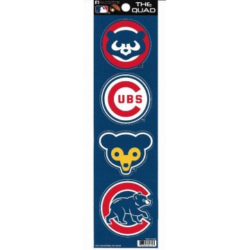 Chicago Cubs Quad Decal Set