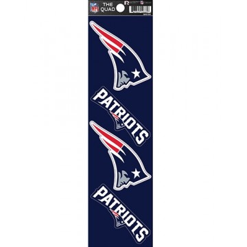 New England Patriots Quad Decal Set