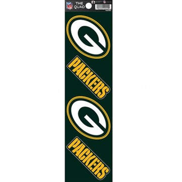 Green Bay Packers Quad Decal Set
