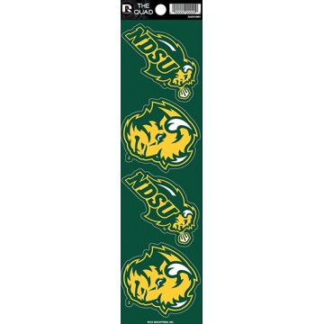 North Dakota State Bison Quad Decal Set
