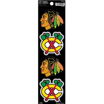 Chicago Blackhawks Quad Decal Set