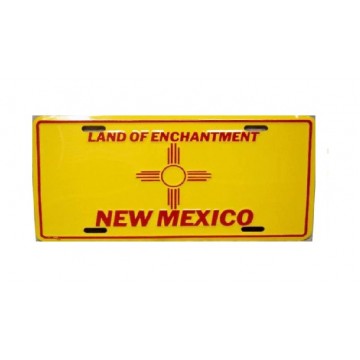 New Mexico Land of Enchantment Metal License Plate