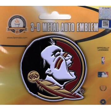 Florida State Seminoles 3-D Color Metal Auto Emblem