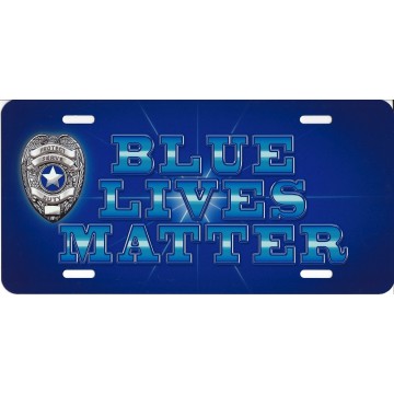 Blue Lives Matter License Plate