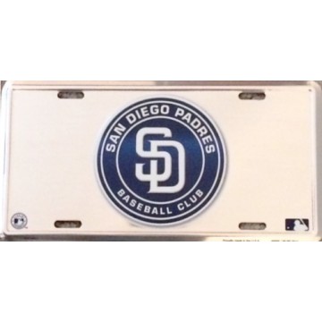 San Diego Padres Anodized License Plate