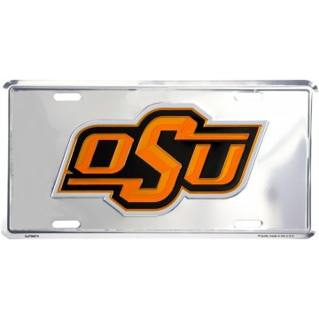 OSU Oklahoma State Cowboys Anodized License Plate