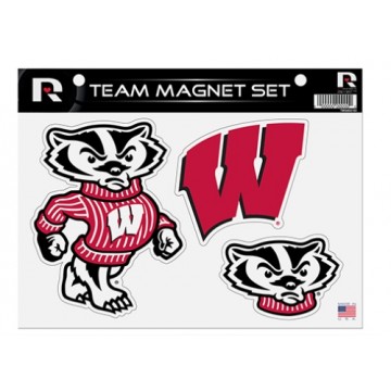 Wisconsin Badgers Team Magnet Set