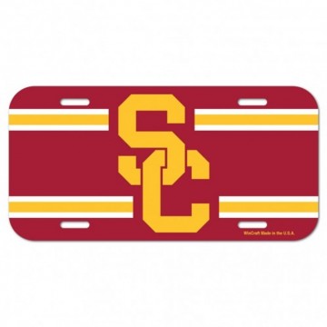 USC Trojans Full Color Plastic License Plate  
