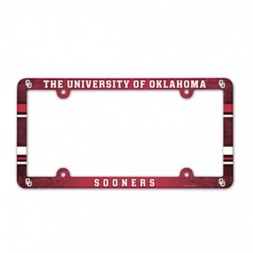 Oklahoma Sooners Full Color Plastic License Plate Frame 