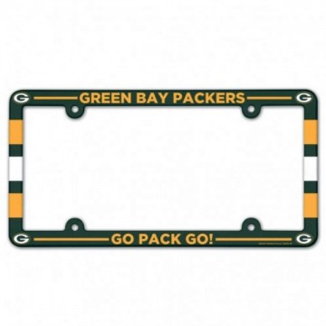 Green Bay Packers Full Color Plastic License Plate Frame 
