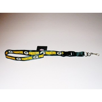 Green Bay Packers Yellow Lanyard With Safety Fastener