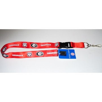 Georgia Bulldogs Lanyard With Safety Fastener