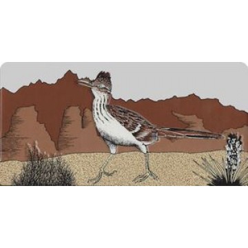 Roadrunner Photo License Plate 