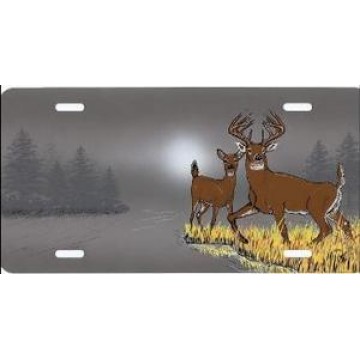 Deer License Plate 