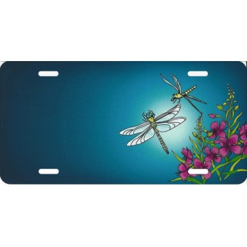 Dragonfly Airbrush License Plate 