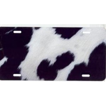 Cow Fur Airbrush License Plate 