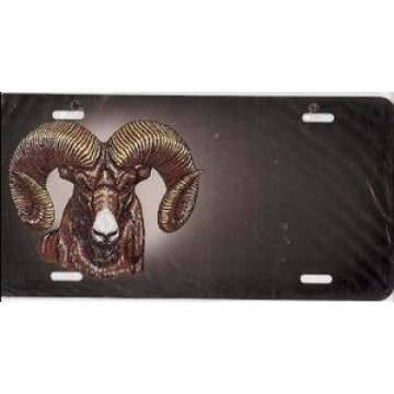 Ram Head Offset License Plate 