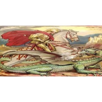 St. George The Dragon Slayer Photo License Plate